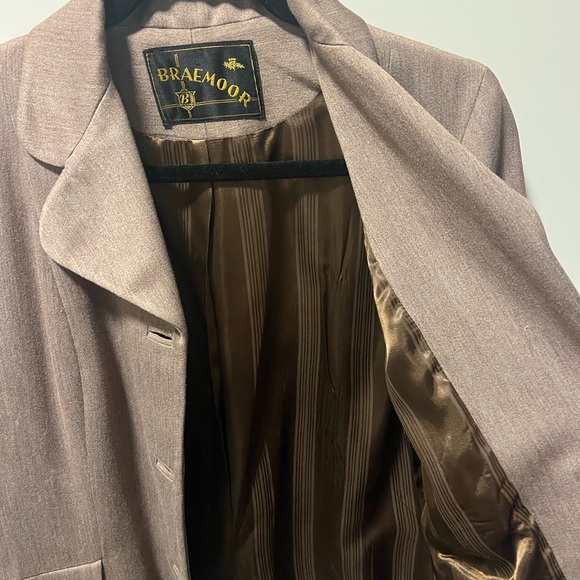 Vintage Braemoor Structured Brown Blazer | Size S/M | Cottagecore/Old Money - Picture 6 of 8